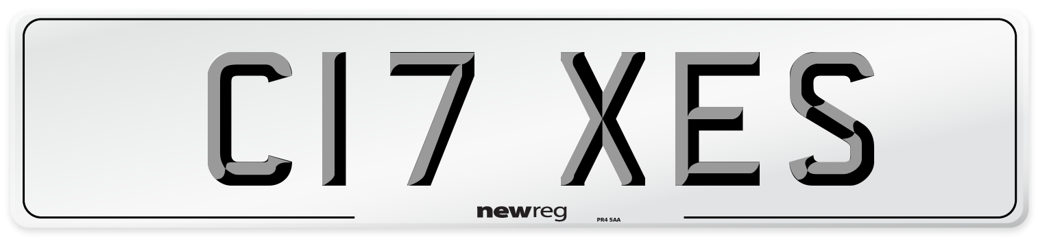 C17 XES Number Plate from New Reg